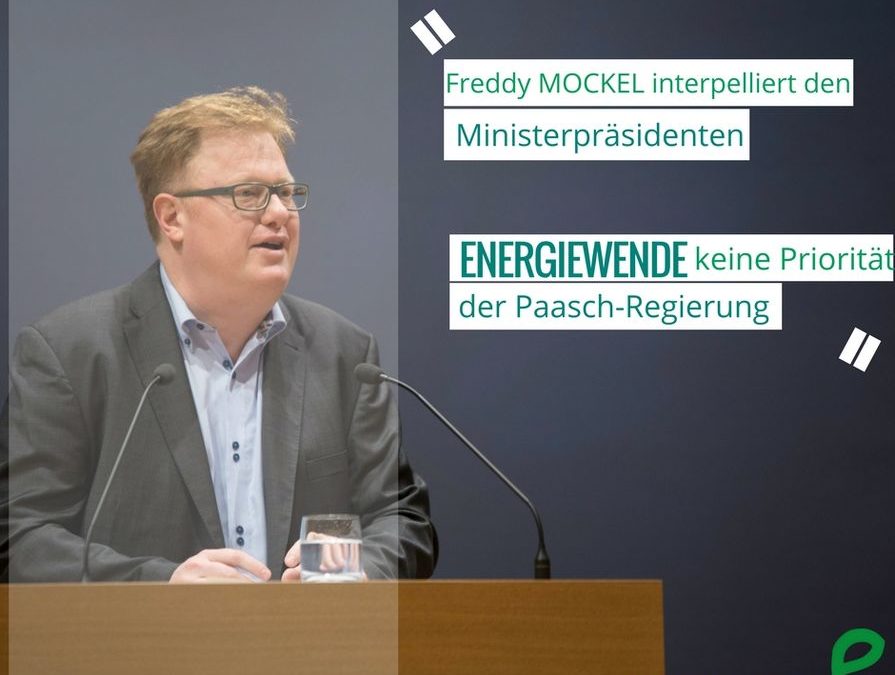Energiewende keine Priorität der Paasch-Regierung?!