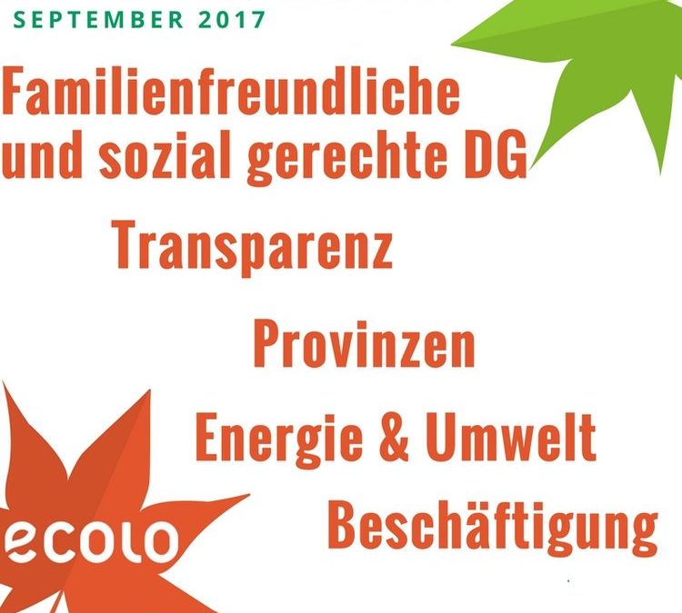 Reaktionen der ECOLO-Fraktion auf die Regierungserklärung