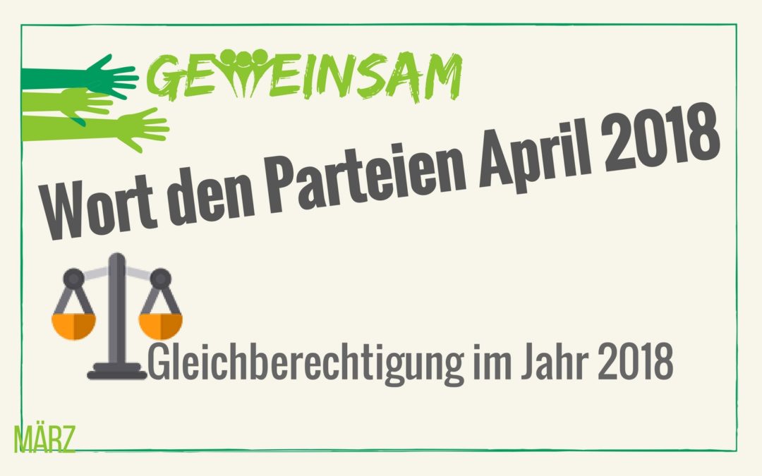 Gleichberechtigung im Jahr 2018